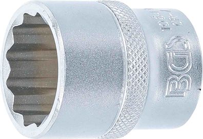 BGS-10643 Steckschlüssel-Einsatz Zwölfkant Antrieb Innenvierkant 12,5 mm (1/2) SW 23