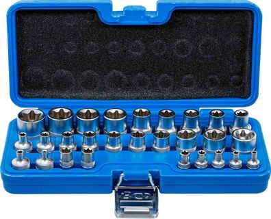 BGS-70099 Steckschlüssel-Einsatz-Satz E-Profil Antrieb Innenvierkant 6,3 mm (1/4) / 1