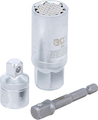 BGS-92533 Multi-Einsatz mit Adapter-Satz 10 mm (3/8) SW 9 - 21 mm 3-tlg