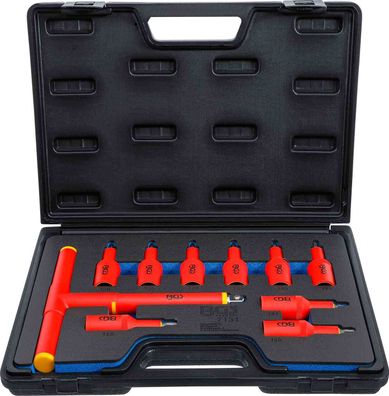 BGS-7131 VDE-Bit-Einsatz-Satz Antrieb Innenvierkant 12,5 mm (1/2) T-Profil (für Torx)