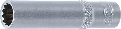 BGS-10708 Steckschlüssel-Einsatz Zwölfkant, tief Antrieb Innenvierkant 6,3 mm (1/4) S