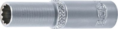 BGS-10707 Steckschlüssel-Einsatz Zwölfkant, tief Antrieb Innenvierkant 6,3 mm (1/4) S