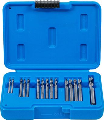 BGS-2097 Blindnietbohrer-Satz HSS 2,4 - 6,4 mm 15-tlg