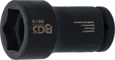 BGS-9812 Kraft-Steckschlüssel-Einsatz Sechskant, tief Antrieb Innenvierkant 20 mm (3