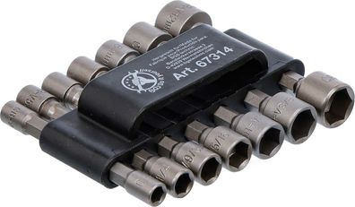 BGS-67314 Steckschlüssel-Bit-Satz Antrieb Außensechskant 6,3 mm (1/4) metrisch + Zoll