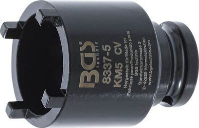 BGS-8337-5 Nutmutternschlüssel Zapfen außen liegend KM5