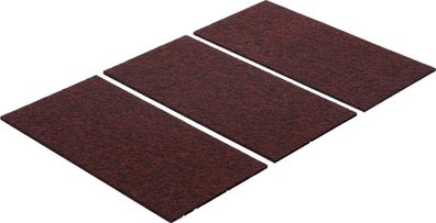 BGS-80713 Filzgleiter Platten braun 100 x 200 mm 3-tlg