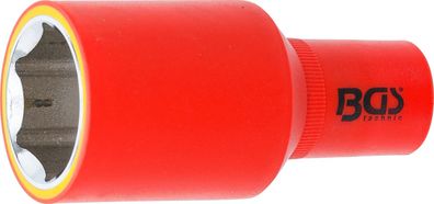 BGS-72080 VDE-Steckschlüssel-Einsatz Sechskant, Antrieb Innenvierkant 12,5 mm (1/2),