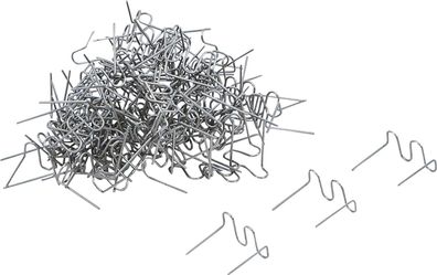 BGS-73352 Reparaturklammern-Satz, Wellenform, 0,6 mm, 100-tlg