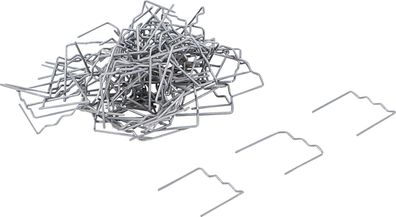 BGS-73350 Reparaturklammern-Satz, flach, 0,6 mm, 100-tlg