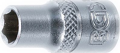 BGS-10653 Steckschlüssel-Einsatz Sechskant Antrieb Innenvierkant 6,3 mm (1/4") SW 1/4