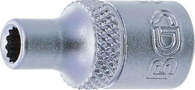 BGS-10774 Steckschlüssel-Einsatz Zwölfkant Antrieb Innenvierkant 6,3 mm (1/4") SW 4 m