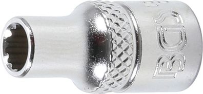 BGS-10775 Steckschlüssel-Einsatz Zwölfkant Antrieb Innenvierkant 6,3 mm (1/4") SW 5 m
