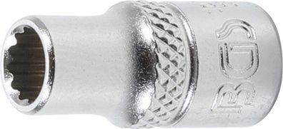 BGS-10776 Steckschlüssel-Einsatz Zwölfkant Antrieb Innenvierkant 6,3 mm (1/4") SW 6 m