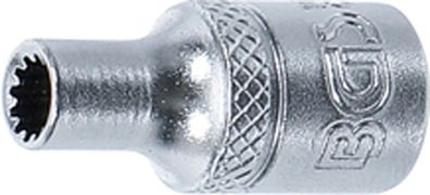 BGS-10104 Steckschlüssel-Einsatz Gear Lock Antrieb Innenvierkant 6,3 mm (1/4") SW 4 m