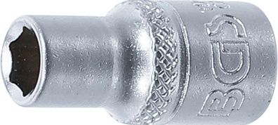 BGS-10652 Steckschlüssel-Einsatz Sechskant Antrieb Innenvierkant 6,3 mm (1/4") SW 7/3