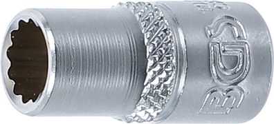BGS-10777 Steckschlüssel-Einsatz Zwölfkant Antrieb Innenvierkant 6,3 mm (1/4") SW 7 m