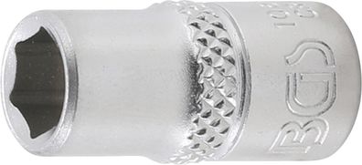 BGS-10654 Steckschlüssel-Einsatz Sechskant Antrieb Innenvierkant 6,3 mm (1/4") SW 9/3