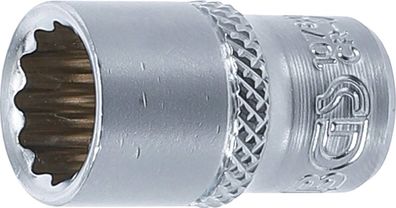 BGS-10780 Steckschlüssel-Einsatz Zwölfkant Antrieb Innenvierkant 6,3 mm (1/4") SW 10