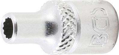BGS-10870 Steckschlüssel-Einsatz Zwölfkant Antrieb Innenvierkant 6,3 mm (1/4") SW 5/3