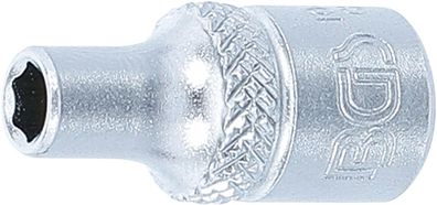 BGS-10650 Steckschlüssel-Einsatz Sechskant Antrieb Innenvierkant 6,3 mm (1/4") SW 5/3