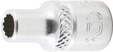 BGS-10871 Steckschlüssel-Einsatz Zwölfkant Antrieb Innenvierkant 6,3 mm (1/4") SW 3/1