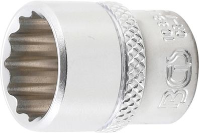 BGS-10881 Steckschlüssel-Einsatz Zwölfkant Antrieb Innenvierkant 6,3 mm (1/4") SW 9/1