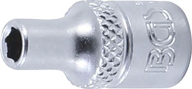 BGS-2474 Steckschlüssel-Einsatz Sechskant Antrieb Innenvierkant 6,3 mm (1/4") SW 4 mm