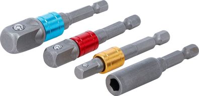 BGS-20814 Adapter-Satz für Bohrmaschinen farbig Antrieb Außensechskant 6,3 mm (1/4")