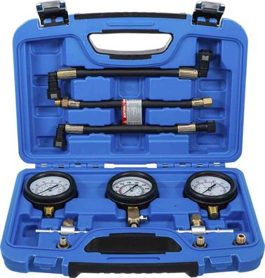 BGS-74355 Kraftstoff- und Kompressionsdruckprüfgeräte-Satz für Motorräder 11-tlg