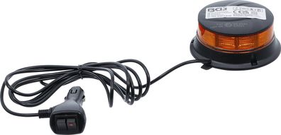 BGS-70342 Rundumkennleuchte gelb mit Magnet 12 V / 24 V Ø 130 mm