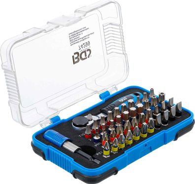 BGS-74299 Color-Bit-Satz mit Bit-Knarre Antrieb Außensechskant 6,3 mm (1/4") 43-tlg