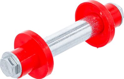 BGS-81951 Achsen-Satz für Schubkarrenrad 128 mm Ø 20 mm mit 2 Distanzhülsen