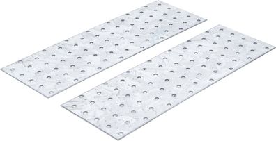 BGS-80788 Stahl-Lochplatten-Satz 300 x 100 x 2 mm 2-tlg