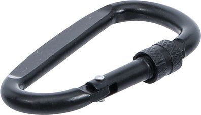 BGS-85795 Karabinerhaken D-Form mit Schraubsicherung