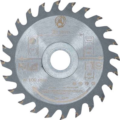 BGS-3949 Hartmetall-Kreissägeblatt Ø 100 x 30 x 2,1 mm 24 Zähne