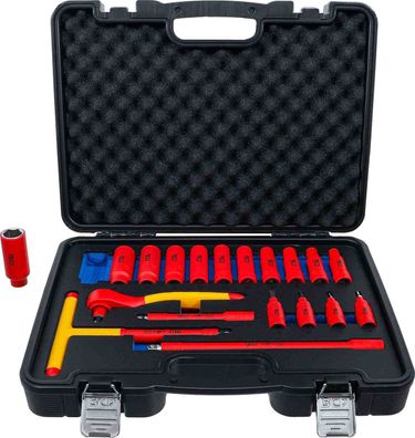 BGS-7137 VDE-Steckschlüssel- und Bit-Einsatz-Satz Antrieb Innenvierkant 10 mm (3/8")