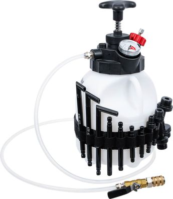 BGS-74264 Getriebeöl-Befüllgerät mit Handpumpe mit 12 Adaptern 3 l