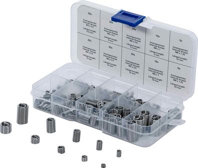 BGS-74506 Gewinde-Reparatureinsatz-Sortiment Edelstahl 150-tlg