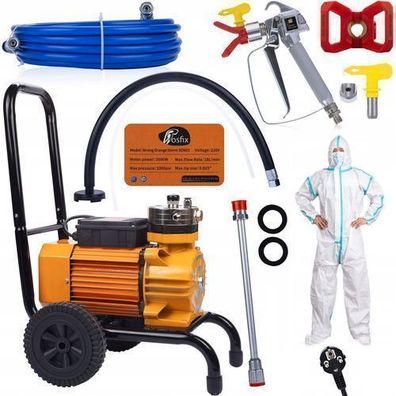 Rosfix Farbspritzgerät Strong Storm SBS03 Set – 3500W, 22MPa, 18L/min
