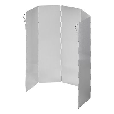 Koch-Windschutz 5-teilig Aluminium faltbar 49 x 36 cm