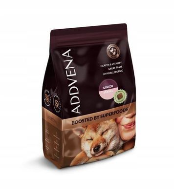 Trockenfutter für Hunde Addvena Boosted BY Superfoods Junior Small Dziczy 2,5 kg