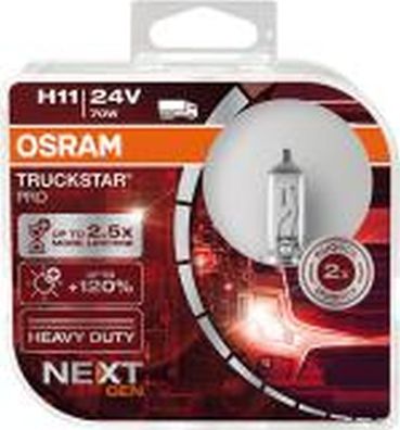 H11 24V 70W PGJ19-2 TRUCKSTAR® PRO NEXT GEN bis + 120% mehr Licht 2St OSRAM