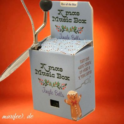 Mini-Drehorgel, Jingle Bells, mechanische Walzenspieluhr Art.-Nr. 11187