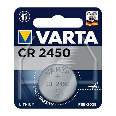 Varta Lithium CR2450 Knopfbatterie 3V im Blister