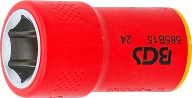 BGS-35875 VDE-Steckschlüssel-Einsatz Sechskant Antrieb Innenvierkant 10 mm (3/8") SW