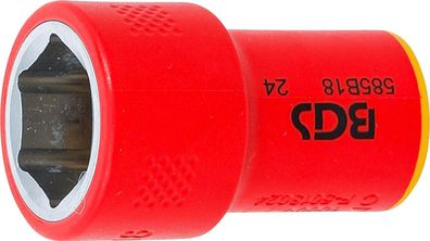 BGS-35878 VDE-Steckschlüssel-Einsatz Sechskant Antrieb Innenvierkant 10 mm (3/8") SW
