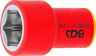 BGS-35879 VDE-Steckschlüssel-Einsatz Sechskant Antrieb Innenvierkant 10 mm (3/8") SW