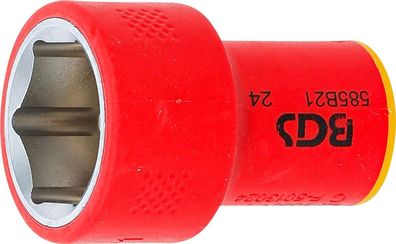 BGS-35880 VDE-Steckschlüssel-Einsatz Sechskant Antrieb Innenvierkant 10 mm (3/8") SW