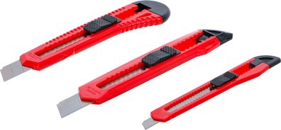 BGS-50599 Abbrechmesser-Satz Klingenbreite 9 / 18 mm 3-tlg